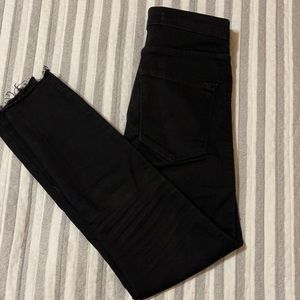 Zara denim super high waist pants